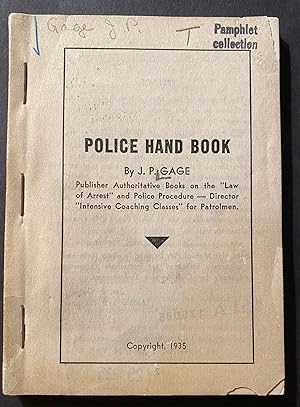 Police Hand Book. +NO COPIES found in WorldCat+
