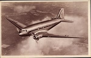Ansichtskarte / Postkarte Französisches Passagierflugzeug, Douglas DC 3, Air France