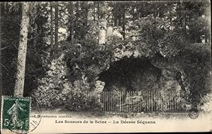 Ansichtskarte / Postkarte Source Seine Côte-dOr, Les Sources de la Seine, La Deesse Sequana