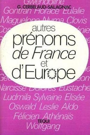 Autres prénoms de France et d'Europe