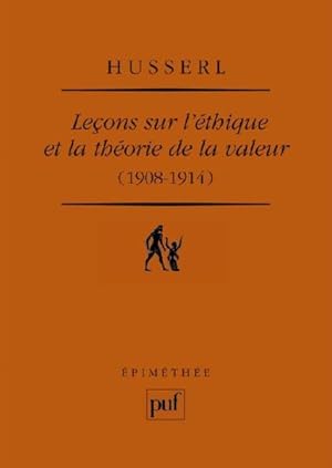 Bild des Verkufers fr Leons sur l'thique et la thorie de la valeur, 1908-1914 zum Verkauf von Chapitre.com : livres et presse ancienne