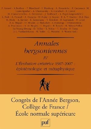 Imagen del vendedor de L'volution cratrice" 1907-2007 a la venta por Chapitre.com : livres et presse ancienne