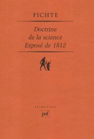 Bild des Verkufers fr Doctrine de la science zum Verkauf von Chapitre.com : livres et presse ancienne