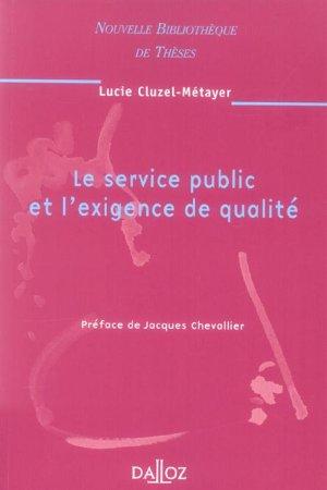 Le service public et l'exigence de qualité - Tome 52