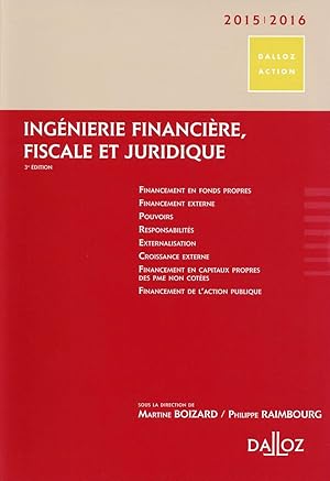 ingénierie financière, fiscale et juridique (édition 2015/2016)