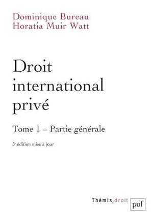 Immagine del venditore per droit international priv t. 1 (5e dition) venduto da Chapitre.com : livres et presse ancienne