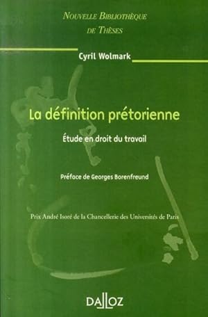 La définition prétorienne