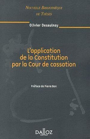 L'application de la Constitution par la Cour de cassation