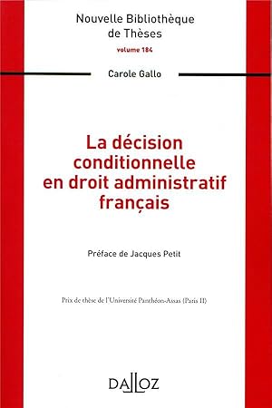 la décision conditionnelle en droit administratif français