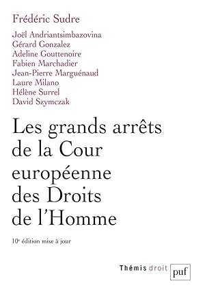 les grands arrets de la Cour européenne des Droits de l'Homme (10e édition)