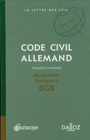 Imagen del vendedor de Code civil allemand a la venta por Chapitre.com : livres et presse ancienne
