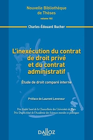l'inexécution du contrat de droit privé et du contrat administratif ; étude de droit comparé interne