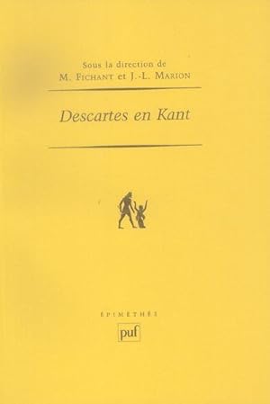 Seller image for Descartes en Kant for sale by Chapitre.com : livres et presse ancienne