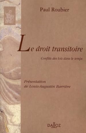 Le droit transitoire