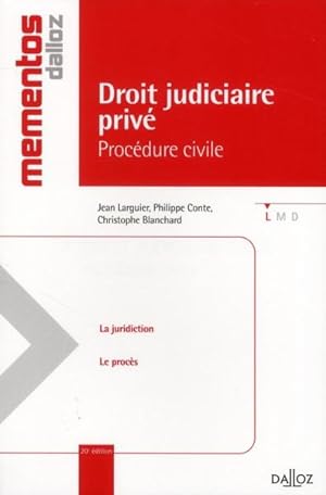 Seller image for Droit judiciaire priv for sale by Chapitre.com : livres et presse ancienne