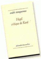 Imagen del vendedor de Hegel critique de Kant a la venta por Chapitre.com : livres et presse ancienne