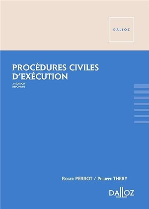 procédures civiles d'exécution (3e édition)