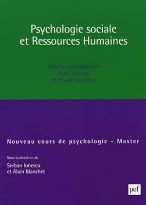 Image du vendeur pour Psychologie sociale et ressources humaines mis en vente par Chapitre.com : livres et presse ancienne