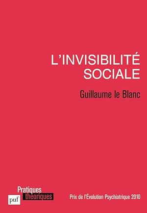 Bild des Verkufers fr L'invisibilit sociale zum Verkauf von Chapitre.com : livres et presse ancienne