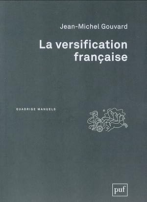 Seller image for la versification francaise for sale by Chapitre.com : livres et presse ancienne