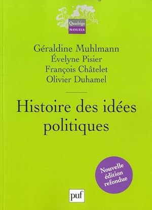 Bild des Verkufers fr histoire des ides politiques (2e dition). zum Verkauf von Chapitre.com : livres et presse ancienne