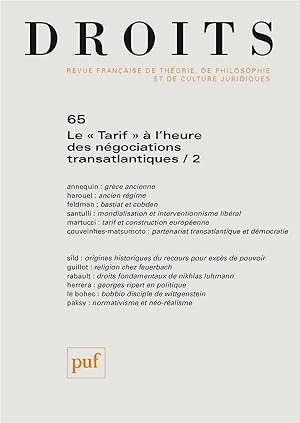 REVUE DROITS n.65 (édition 2017)