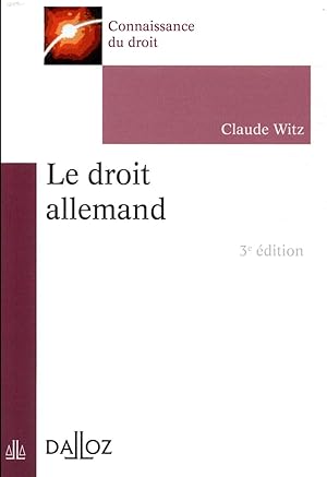 le droit allemand (3e édition)