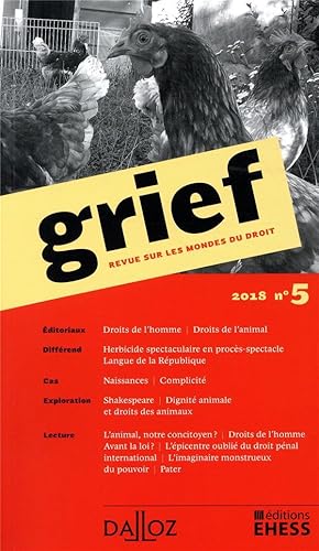 revue sur les mondes du droit n.5 : grief