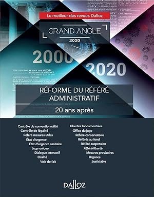 réforme du référé administratif : 20 ans après