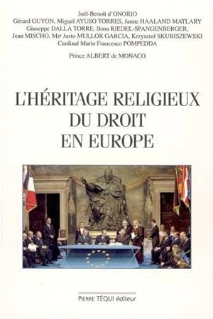 Image du vendeur pour L'hritage religieux du droit en Europe mis en vente par Chapitre.com : livres et presse ancienne