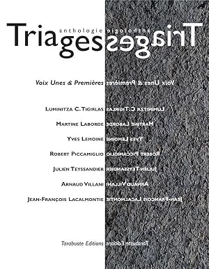 Seller image for triages anthologie vol. ii (2019) for sale by Chapitre.com : livres et presse ancienne