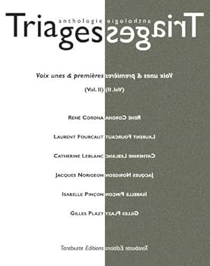 Seller image for triages anthologie vol. ii (2015) for sale by Chapitre.com : livres et presse ancienne