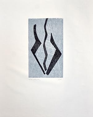 Ohne Titel, 1995. Farbholzschnitt. Exemplar E.A., links unten signiert und datiert: A. Mauerhofer...