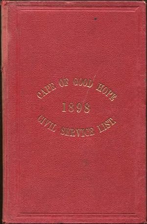 Seller image for The Cape of Good Hope: Civil Service List 1898 for sale by Pennymead Books PBFA