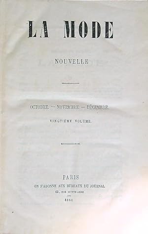 La Mode Nouvelle. 1860, 4 Trimest.