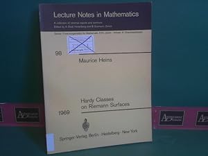 Imagen del vendedor de Hardy Classes on Riemann Surfaces. (= Lecture Notes in Mathematics, Volume 98). a la venta por Antiquariat Deinbacher