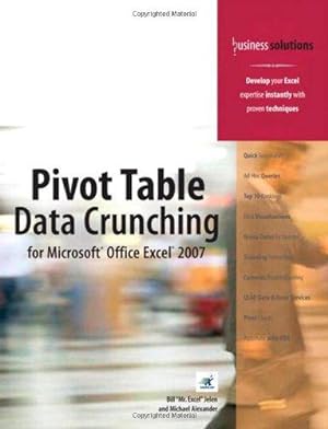 Bild des Verkufers fr Pivot Table Data Crunching for Microsoft Office Excel 2007 zum Verkauf von WeBuyBooks