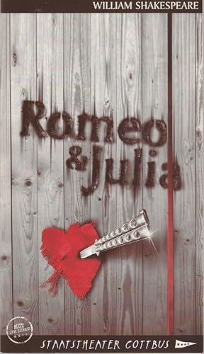 Bild des Verkufers fr Programmheft William Shakespeare ROMEO UND JULIA Premiere 9. Mrz 20007 Spielzeit 2006 / 2007 zum Verkauf von Programmhefte24 Schauspiel und Musiktheater der letzten 150 Jahre