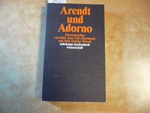 Bild des Verkufers fr Arendt und Adorno zum Verkauf von Gebrauchtbcherlogistik  H.J. Lauterbach