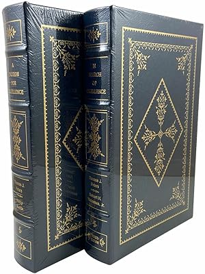 Immagine del venditore per Thomas J. Peters and Robert H. Waterman Jr. "In Search Of Excellence", "A Passion For Excellence" Signed Limited Edition, Leather Bound Collector's Edition 2-Vol. Matched Set w/COA [Sealed] venduto da veryfinebooks