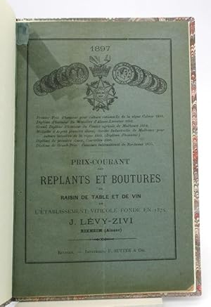 Prix-courant des replants et boutures de raisin de table et de vin de l'établissement viticole fo...