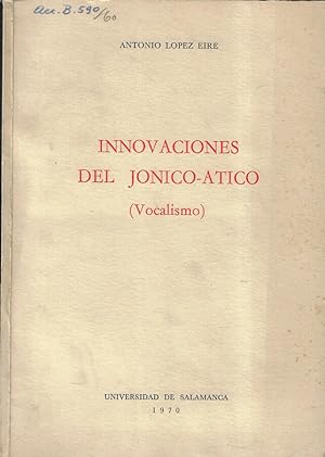 Imagen del vendedor de Innovaciones del jonico-atico (Vocalismo) a la venta por Biblioteca di Babele