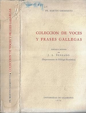 Imagen del vendedor de Coleccion de voces y frases gallegas a la venta por Biblioteca di Babele