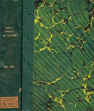 Bild des Verk�ufers f�r Annali di chimica applicata alla medicina. Vol.LX, LXI, serie 3, 1875 zum Verkauf von Biblioteca di Babele