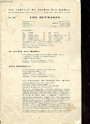 Seller image for Les cahiers du jardin des modes n59 - Corbeille de printemps - cygnes royaux - l'ange et les oiseaux - dentelle en rayons - dictionnaire des points - les nappes des 4 saisons - le triomphe de maximilien - croix de lumire - le drap et son dcor etc. for sale by Le-Livre