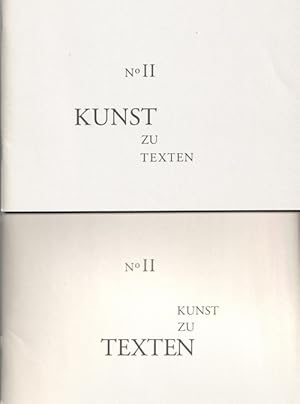 Kunst zu Texten No II. : Claudio Moser: Photographien / Andrew Shields: Cabinet d'amateur. 2 Bände.