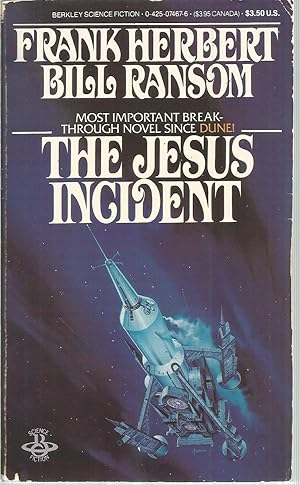 Imagen del vendedor de The Jesus Incident a la venta por The Book Junction