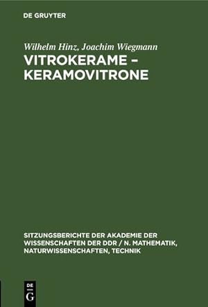 Image du vendeur pour Vitrokerame - Keramovitrone (German Edition) [Hardcover ] mis en vente par booksXpress