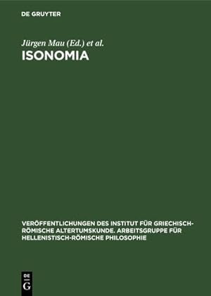 Seller image for Isonomia (German Edition) [Hardcover ] for sale by booksXpress