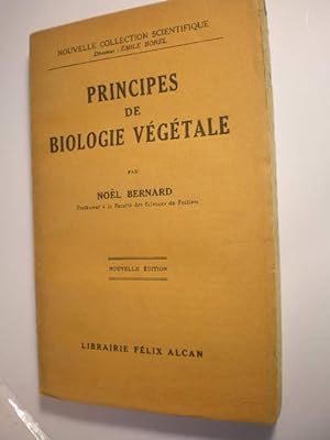 Principes de Biologie Végétale
